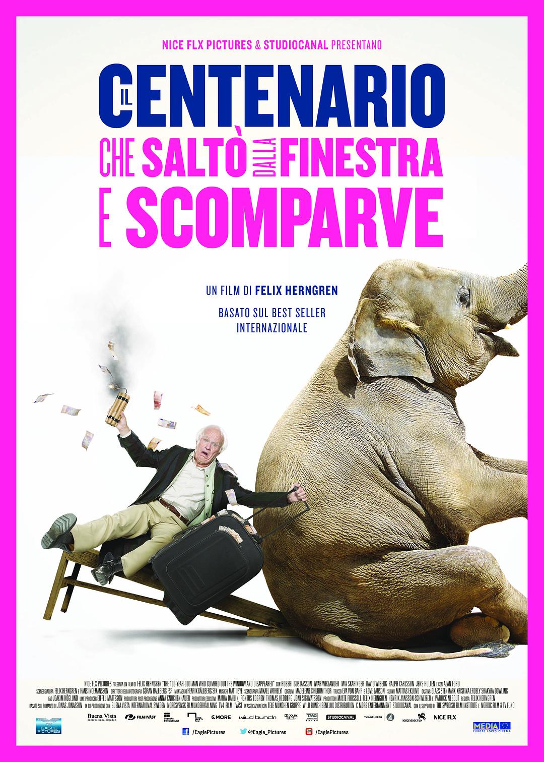 %title插图%num 百岁老人跷家去 蓝光高清MKV版/百岁老人跷家记 / 百岁老人翘家去 / 翻窗户消失的百岁老人 / 老而嚟癲(港) / The 100-Year-Old Man Who Climbed Out the Window and Disappeared 2013 Hundraåringen som klev ut genom fönstret och försvann 8.8G